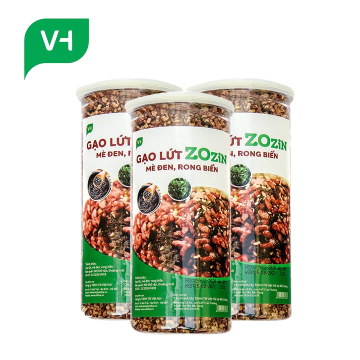 Cơm gạo lứt rong biển sấy khô hũ 300g - Ăn vặt giảm cân không lo béo 100% từ gạo lứt