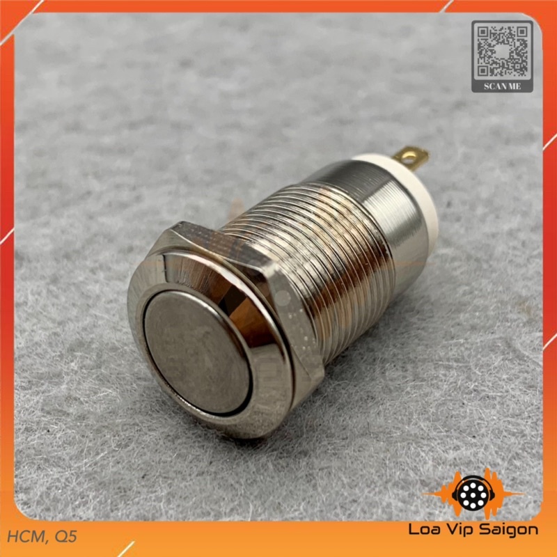 Công tắc on/off nhấn giữ 16mm/12mm chống nước, inox 304