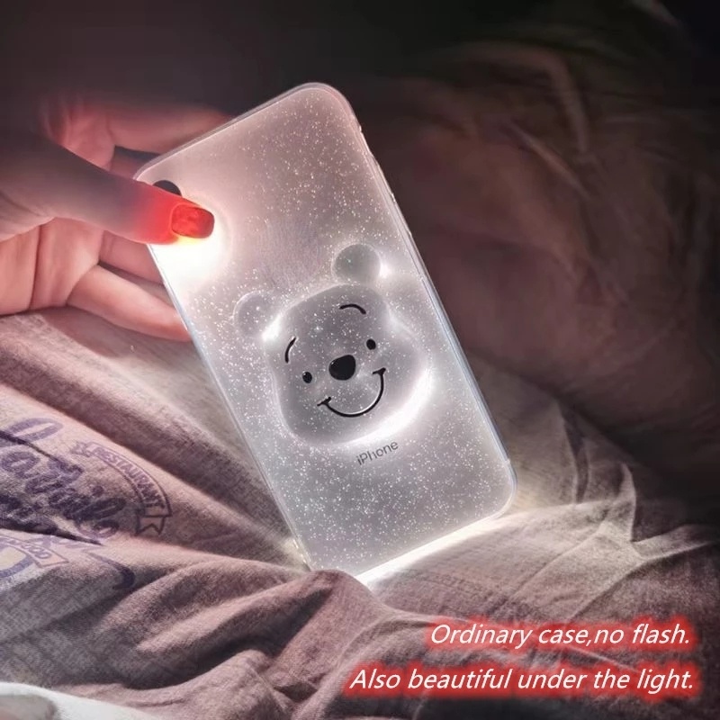 Ốp Điện Thoại Mềm Trong Suốt In Hình Gấu Pooh 3D Cho Iphone 15 14 Pro Max 13 Pro Max 12 Pro Max 12 Mini 11 Pro Max 7 8 Plus Xr Xs Max Se 2020