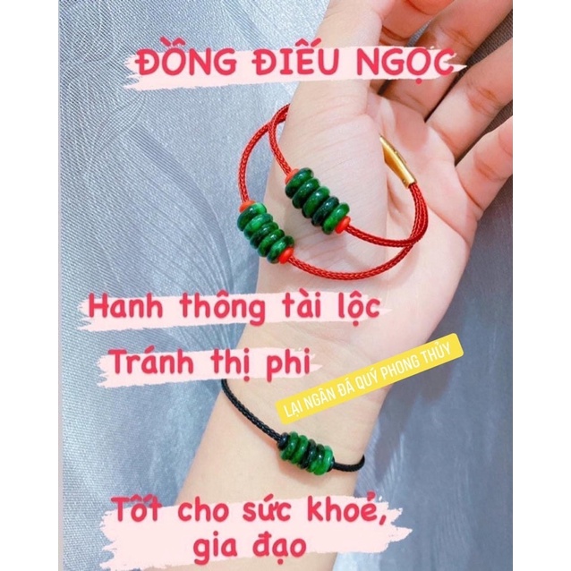 Vòng tay đồng điếu Ngọc Cẩm thạch
