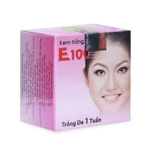 Kem dưỡng trắng da e100 cô gái việt hộp 4g
