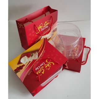 [PHỤ KIỆN YẾN SÀO] TÚI GIẤY NHỎ _ ĐỎ VÀNG (10 TÚI)