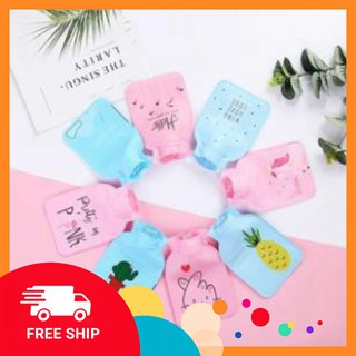 [FREESHIP_Hàng Thái Lan] Túi Sưởi Chườm Nóng Lạnh Giải Nhiệt Màu Đục Dáng Chữ Nhật Hình Trái Cây Động Vật