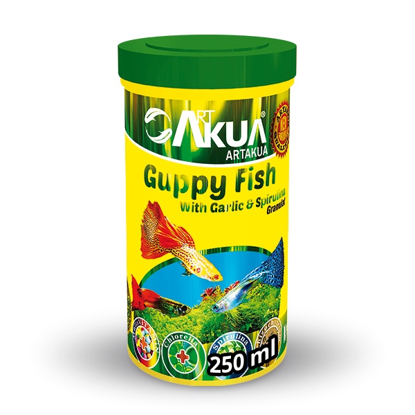 A20- ARTAKUA GUPPY FISH WITH SPIRULIN-Thức ăn hoàn chỉnh dạng hạt siêu nhỏ nuôi cá có miệng nhỏ và các loại cá Biển