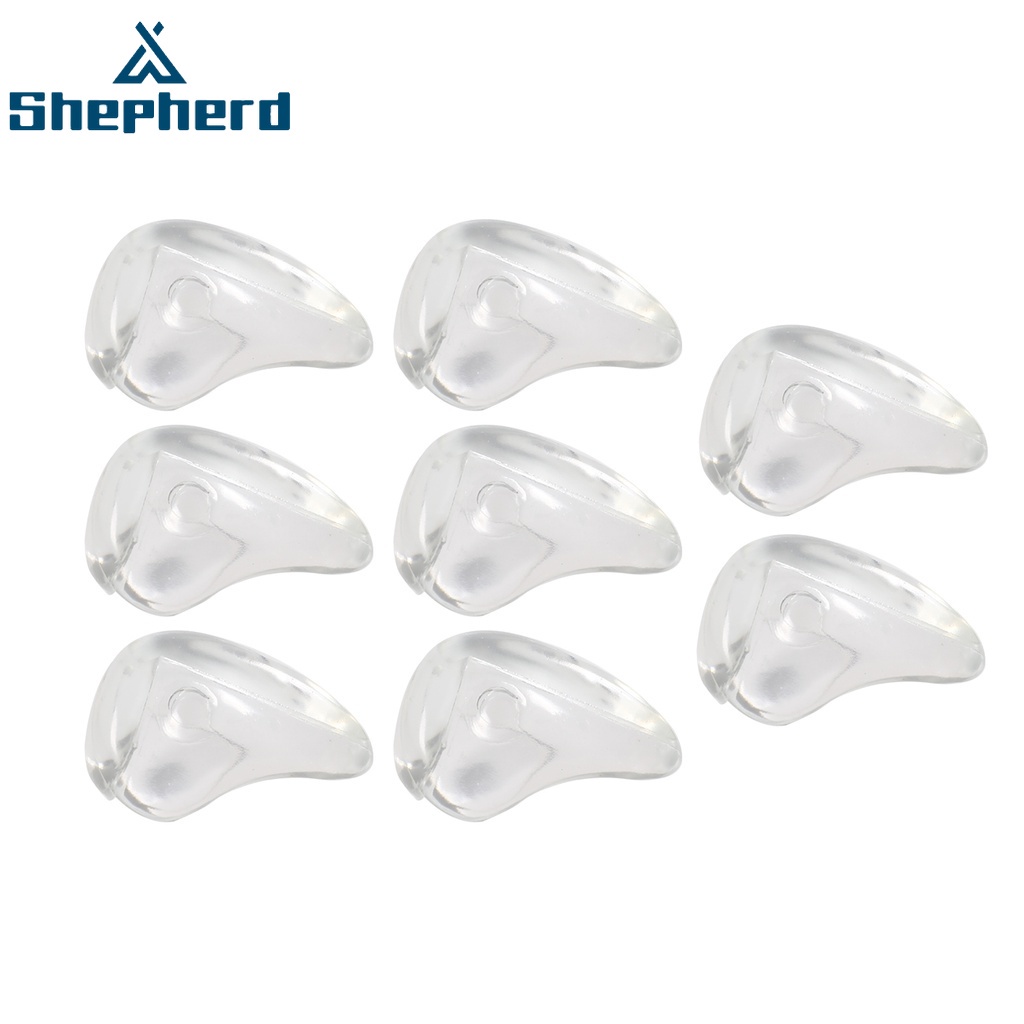Bộ 8 miếng dán bọc cạnh bàn Shepherd hình giọt nước trong suốt chống va đập an toàn cho em bé