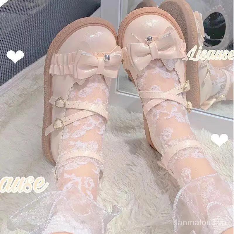 Giày Da Nữ Mũi Tròn Đế Dày Thời Trang Nhật Bản (5 Vòng 18 Ngày) | BigBuy360 - bigbuy360.vn