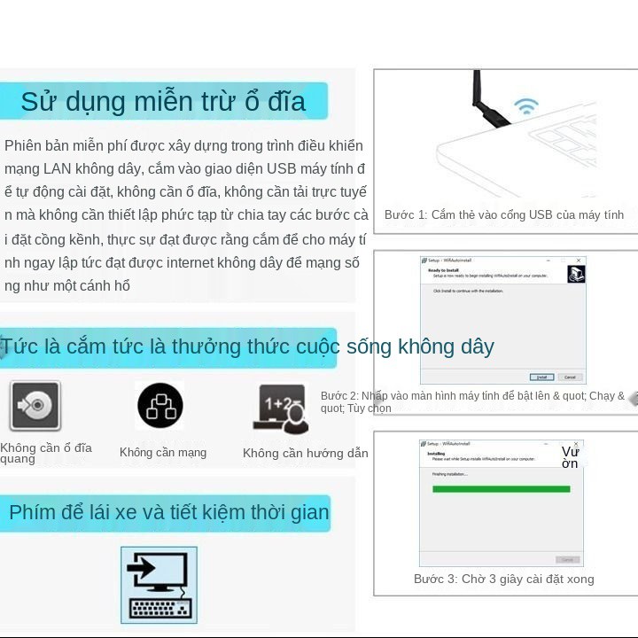 USB mini máy tính để bàn bên ngoài máy tính xách tay mạng 5G Bộ thu phát WiFi | BigBuy360 - bigbuy360.vn
