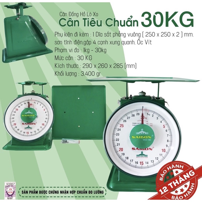 💧Cân 30Kg Chính hãng Sài Gòn. BH 1 năm💧