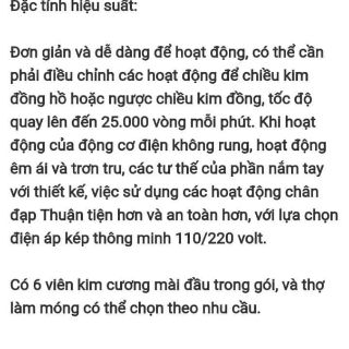 Máy mài móng sina MM 25000
