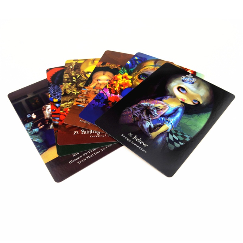 Bộ Bài Tarot 45 Lá In Chữ Tiếng Anh Alice The Wonderland