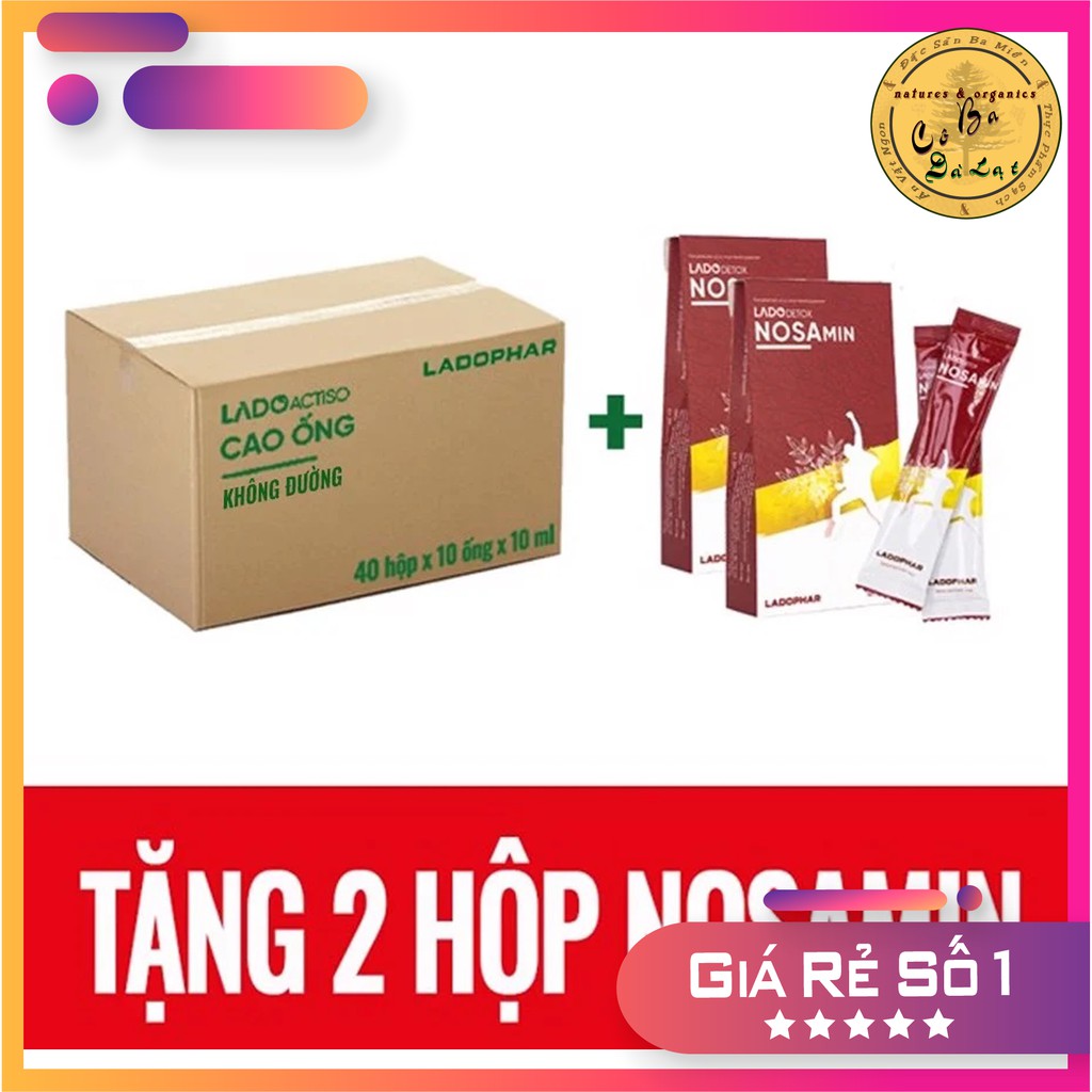 Combo 40 hộp CAO ỐNG ATISO VỊ NGỌT TỰ NHIEN LADOPHAR (LOẠI MỚI)