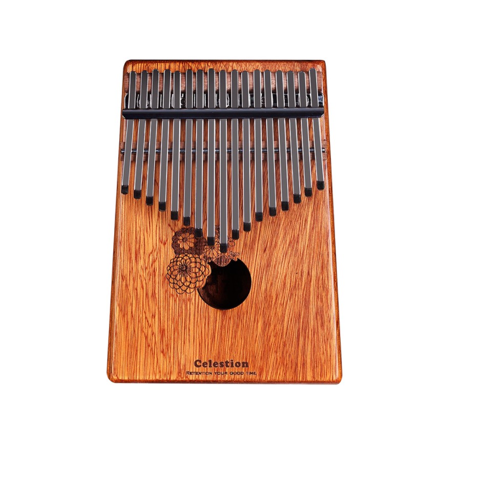 [ROSE KALIMBA] Đàn kalimba 17 phím hoa hồng anh quốc gỗ Bạch Đàn, Phím inox chống gỉ RS-M19