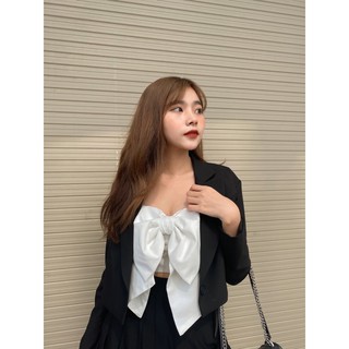 Áo nơ hai dây, có thun phía sau