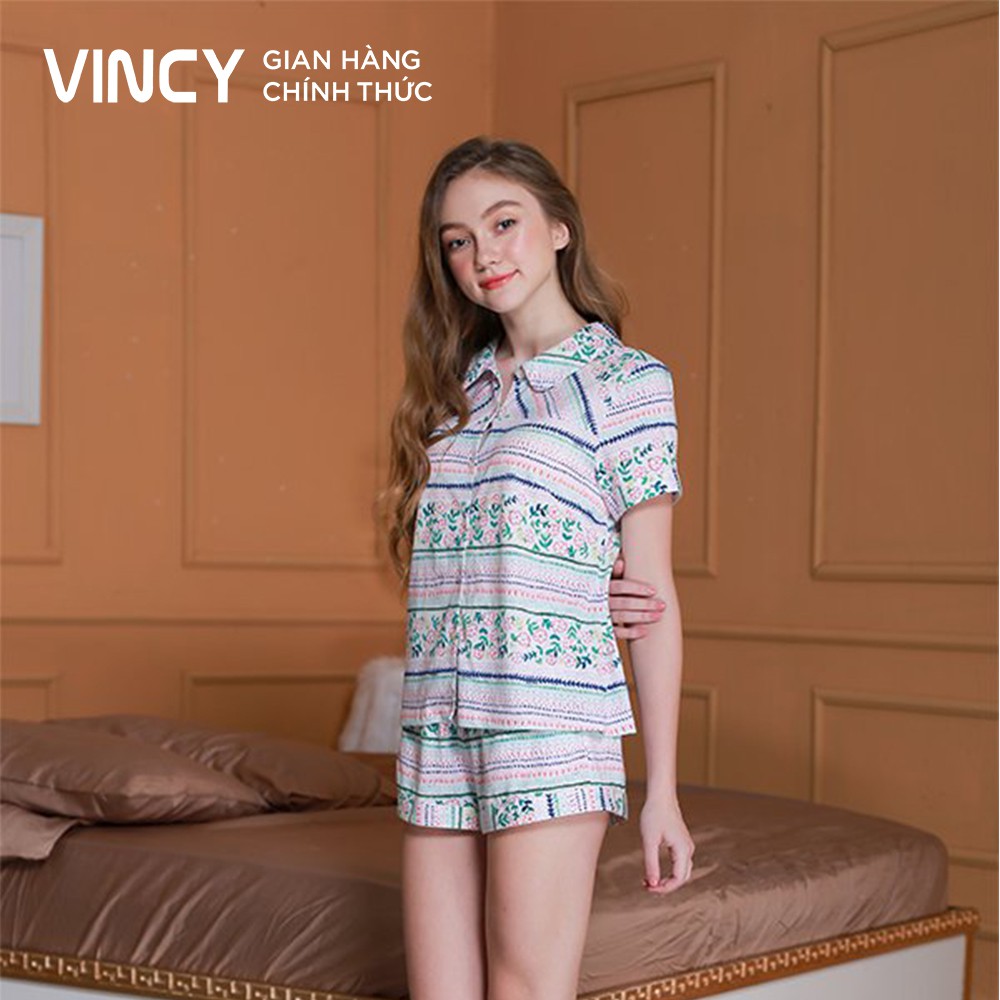đồ Bộ Mặc Nha Nữ Vincy Tole Lửng Họa Tiết Sọc Trắng Hồng Bkl040s91 Shopee Việt Nam
