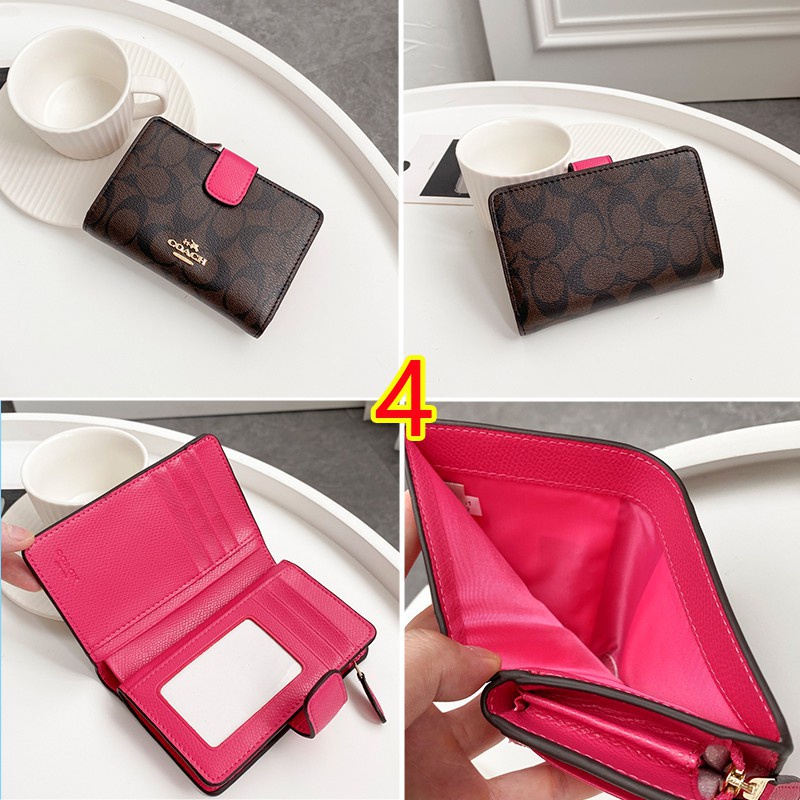 Ví nữ COACH / Ví da trung bình / Ví đính nút / Ví quà tặng F53562