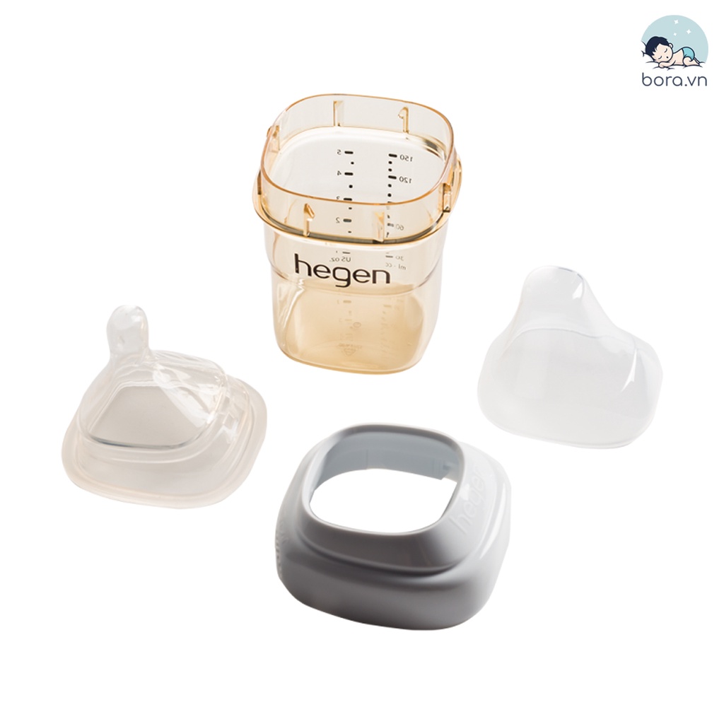 Bình sữa Hegen cao cấp 60ml 150ml 240ml 330ml, được chọn núm, cam kết chính hãng