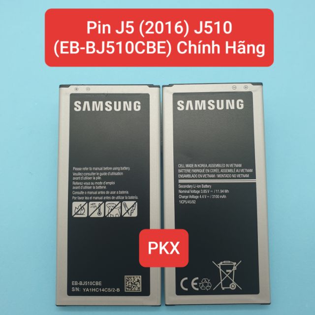 Pin Samsung J5 (2016) J510 (EB-BJ510CBE) Chính Hãng