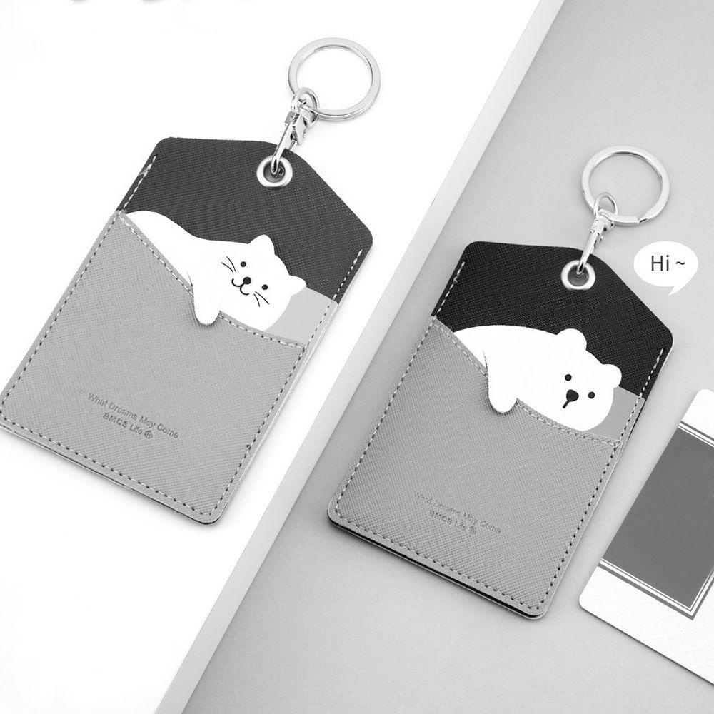 Cleoes Ví Da Đựng Bằng Lái Xe / Thẻ / Bằng Lái Xe Hình Động Vật Poodle Có Móc Khóa