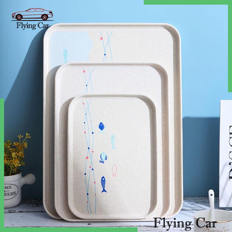 1 Khay Phục Vụ Bằng Nhựa Melamine Hình Chữ Nhật Màu Trắng Dùng Trong Khách Sạn Lzdjfmy2
