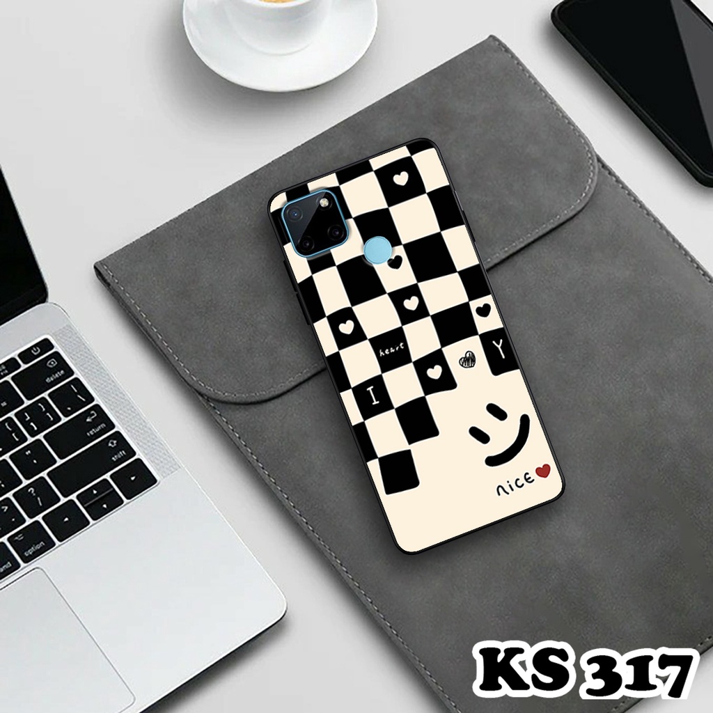 Ốp lưng Oppo Realme C21y - Realme C21 - Ốp Oppo in hình họa tiết caro - Chất liệu TPU siêu bền, sang trọng