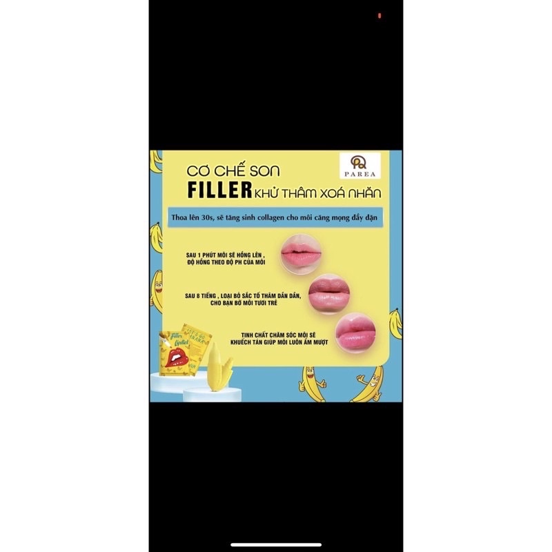 SON BANANA [ Filler lipstick khử thâm xoá nhăn ] | BigBuy360 - bigbuy360.vn