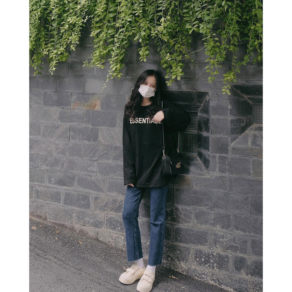 Áo thun dài tay ESSENTI áo phông Unisex cotton hot trend_VIETSTAR