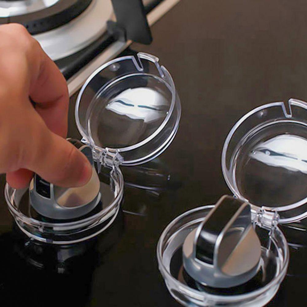 Set 1 / 2 Nắp Nhựa Trong Suốt Đậy Núm Vặn Lò Vi Sóng