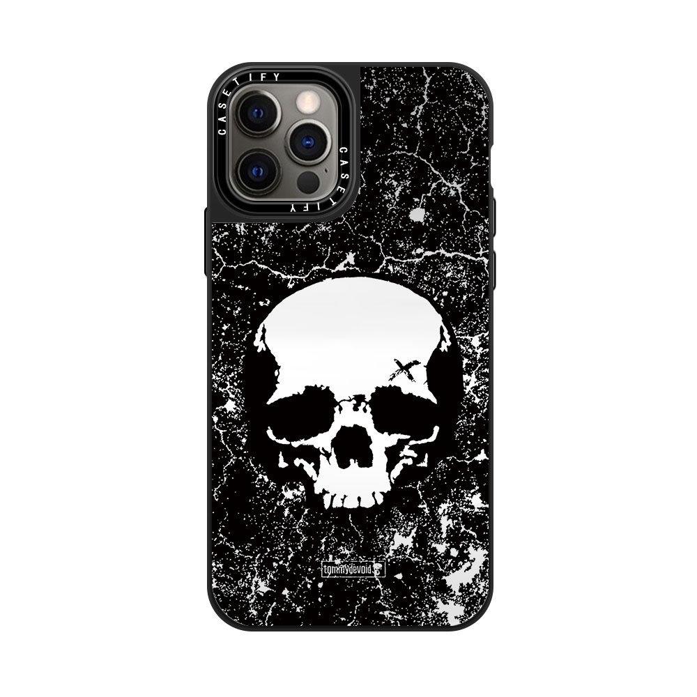 Ốp Điện Thoại Chống Sốc Tráng Gương Hình Đầu Lâu Cá Tính Cho Iphone