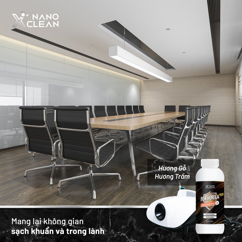 [COMBO2 CHAI] DUNG DỊCH NANO BẠC TẠO KHÓI PHUN KHÓI NANO XCLEAN FOR HORECA PLUS 1L-KHỬ MÙI DIỆT KHUẨN-AHT CORP (AHTC)