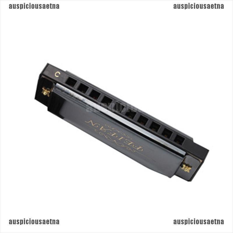 Kèn Harmonica 10 Lỗ Màu Xanh Dương Ốp