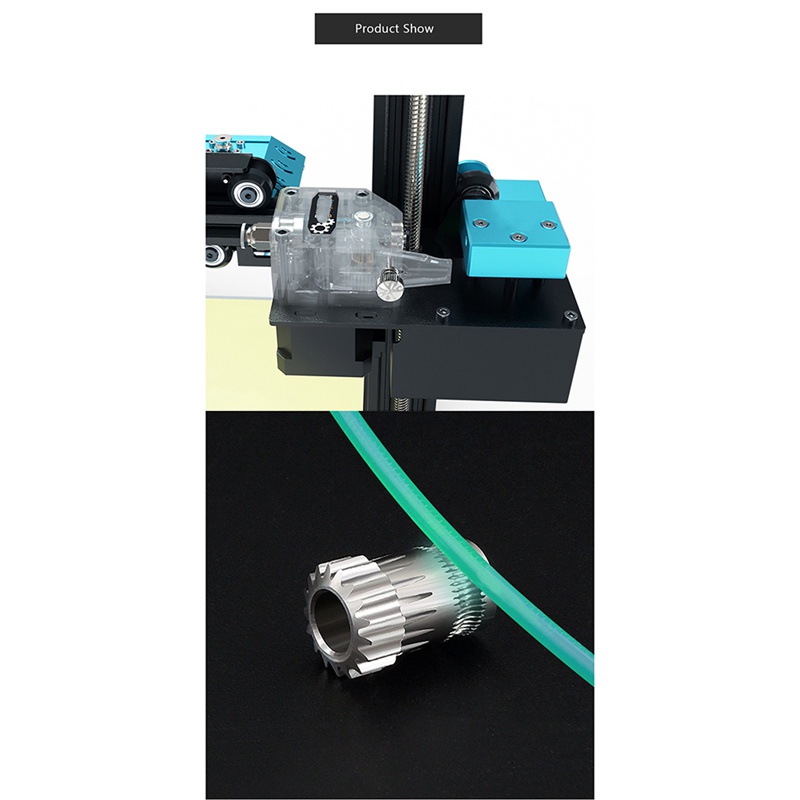 Bộ 2 Bánh Răng MK8 Bằng Thép Không Gỉ Cho Máy In 3D CR10 Ender 3
