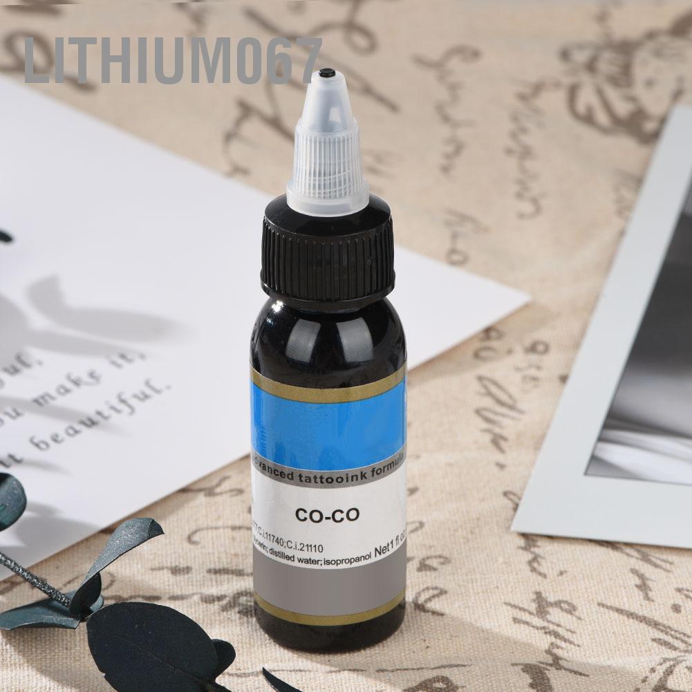 Lithium067 14 Colors 30ml Body Paint Semipermanent Eyebrow Permanent Makeup Tattoo Ink