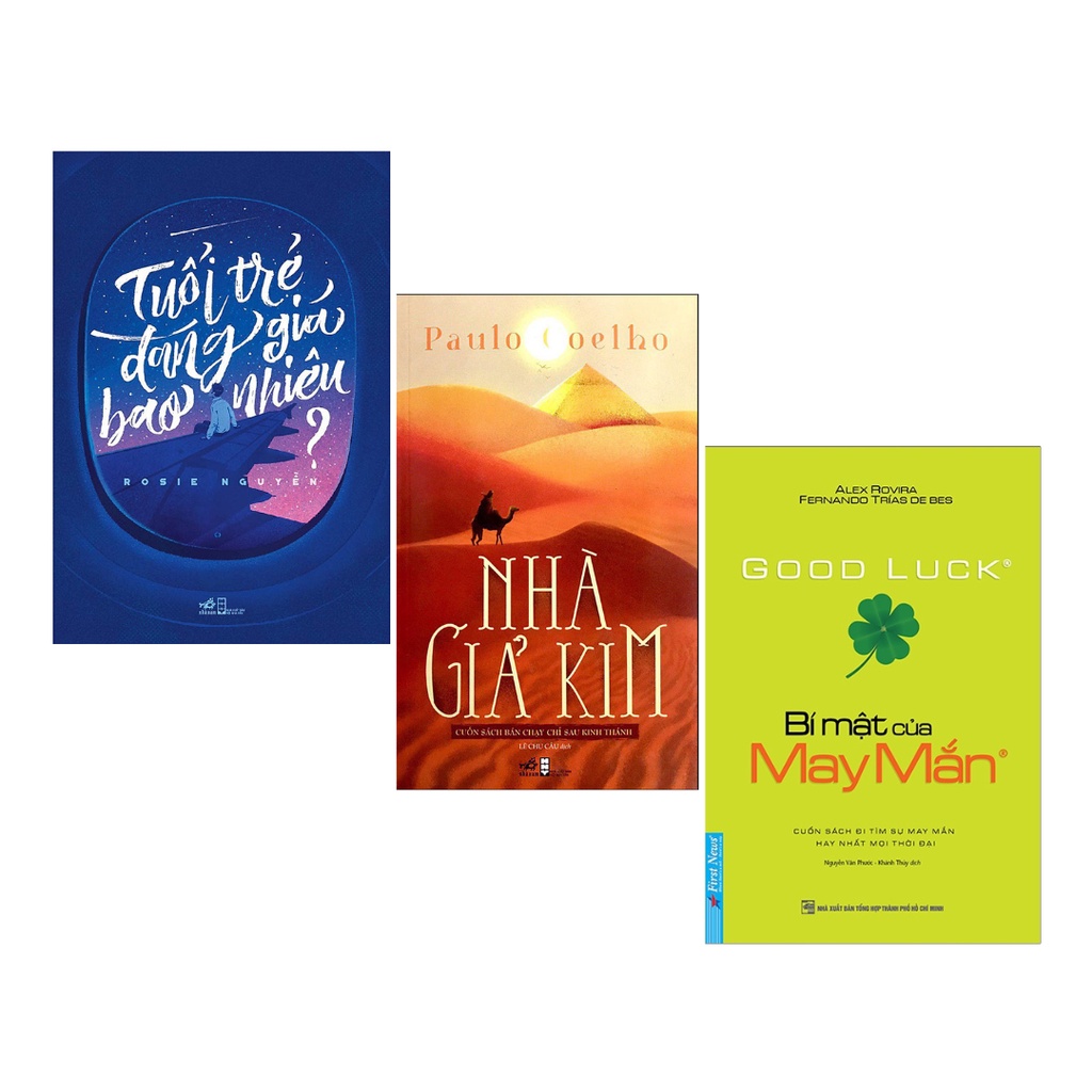 Sách Combo 3 Cuốn Dành Cho Các Bạn Trẻ: Nhà Giả Kim + Bí Mật Của May Mắn (Khổ Nhỏ) + Tuổi Trẻ Đáng Giá Bao Nhiêu