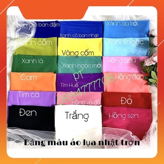 [Freeship đơn từ 0đ] ] Áo dài lụa nhật 👗 FREESHIP 👗 Áo dài chất lụa Nhật in 3d đẹp