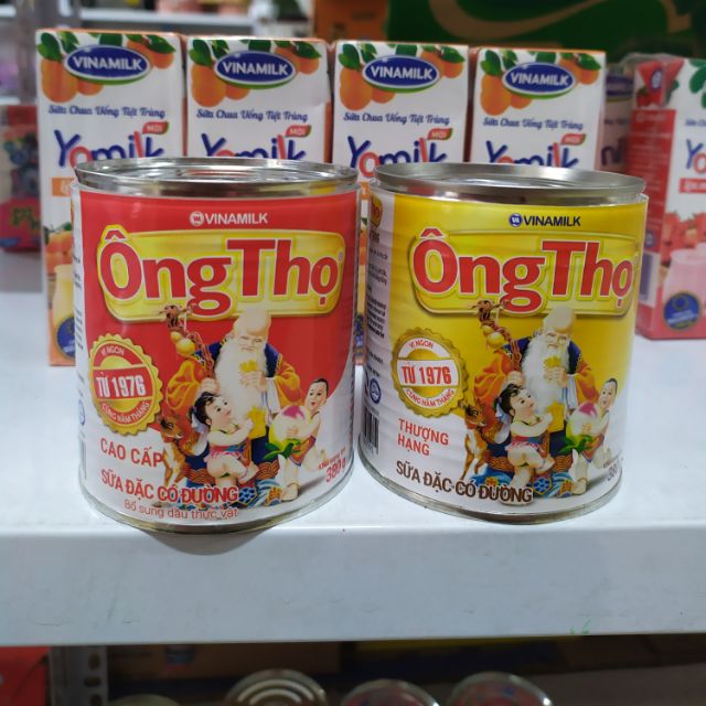 Sữa Đặc Ông Thọ Có Đường đỏ, trắng 380g