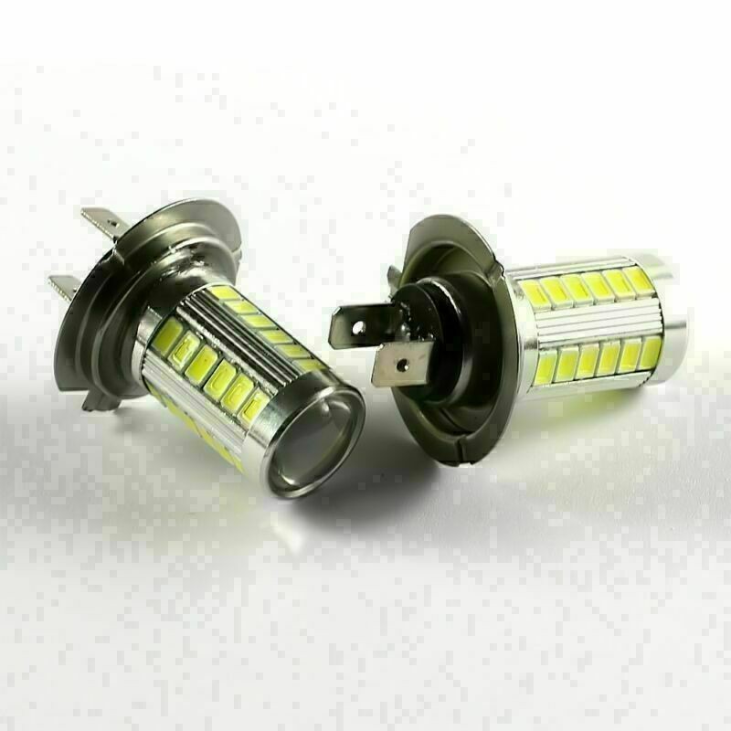 Đèn Led Chân H7 - 33SMD 5630 Dạng Cầu Lồi Cho sương mù, đèn Xi Nhan, Đèn Hậu Đèn Lùi, ô tô, xe máy