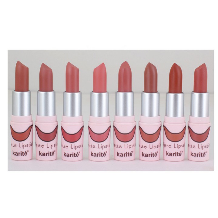 Son thỏi lì và mềm môi Kiss Beauty Matte Lipstick Karite vỏ hồng | BigBuy360 - bigbuy360.vn