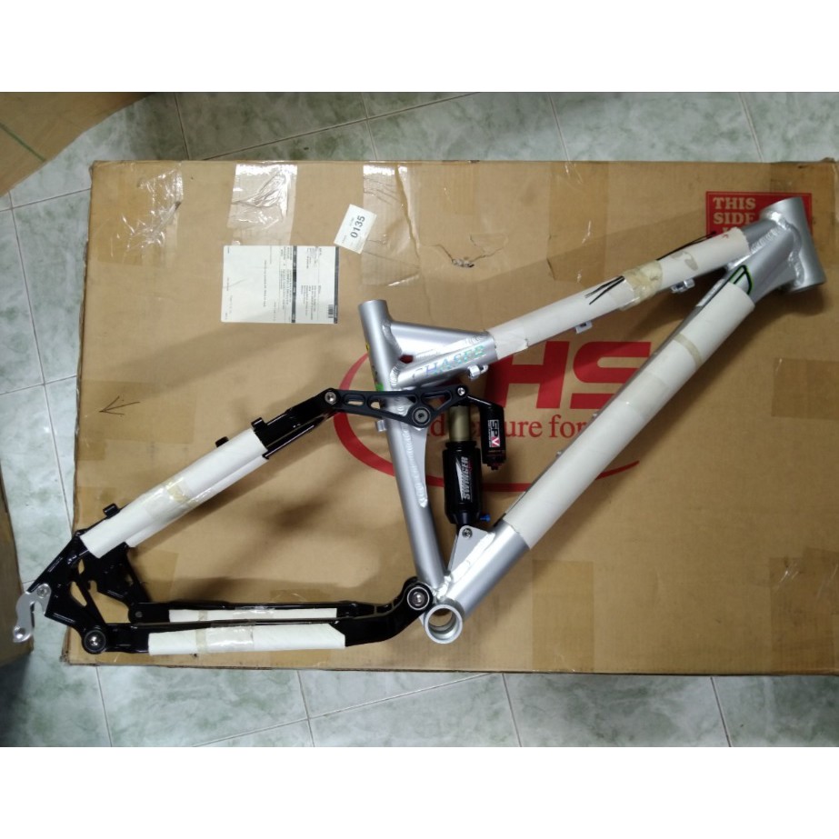 Khung sườn xe đạp KHS XC-604 bằng nhôm, sử dụng cho 2 nhún