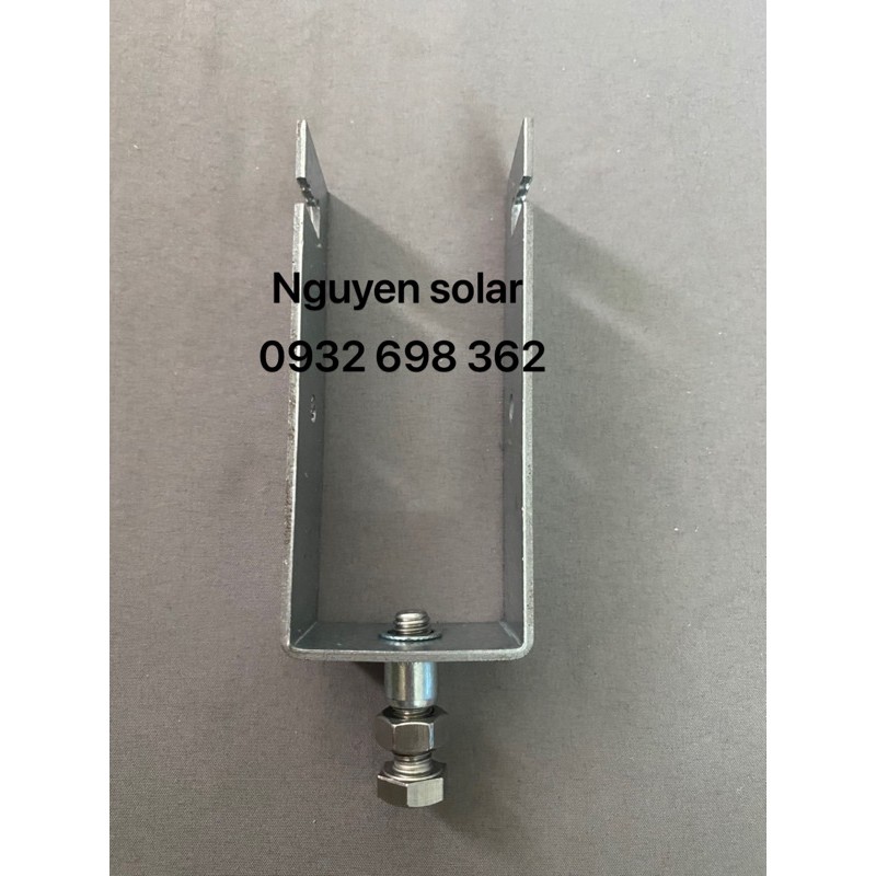 Pát U 40x80 Lắp Pin Năng Lượng Mặt Trời _Thép Mạ Kẽm_Inox 304_ KT 40x80 MM_Pát Kẹp Dưới Solar Panel