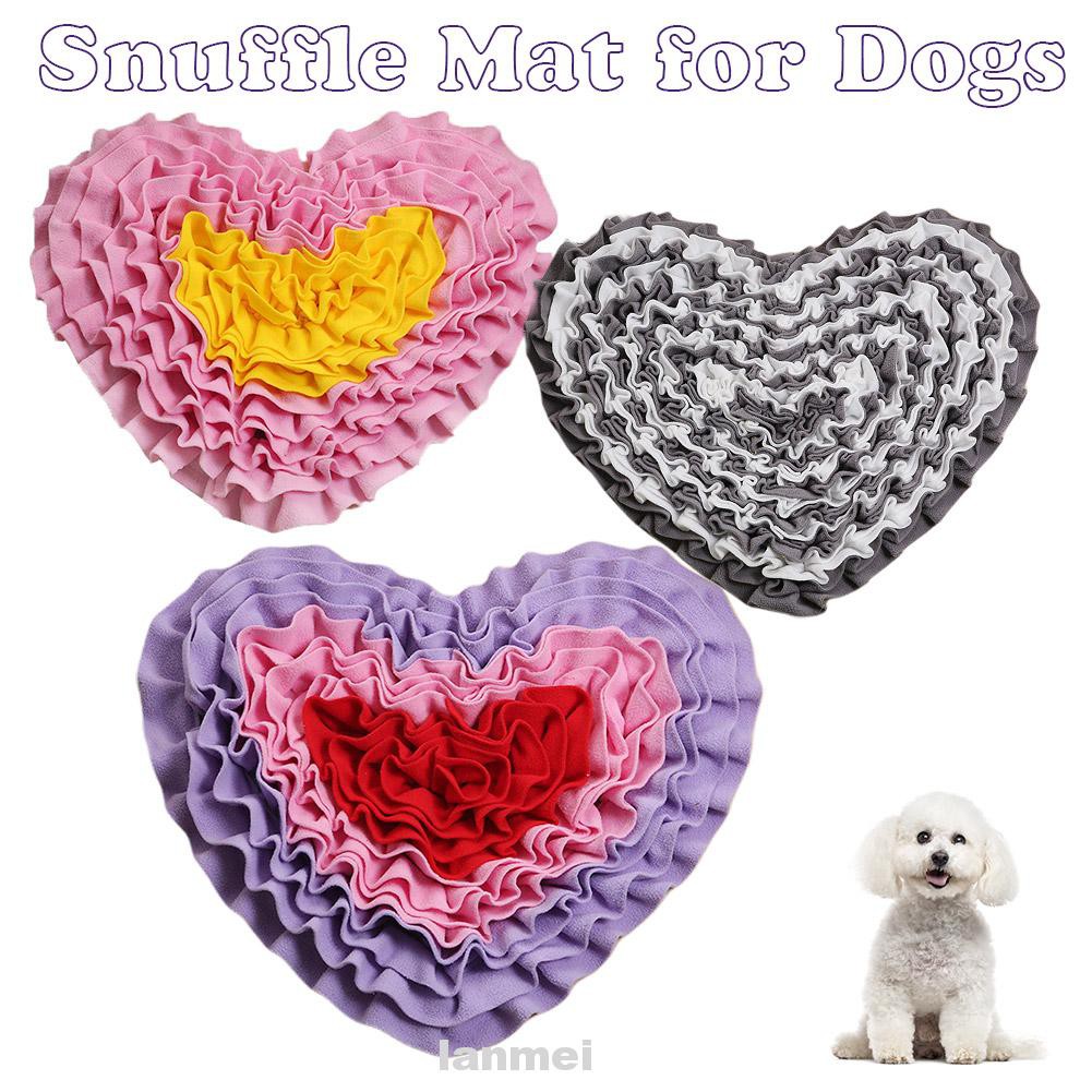 Toys Cats Game Feeding Heart Shape Interactive Indoor Outdoor For Dogs Bite-Resistant Foraging Skills Snuffle Mat