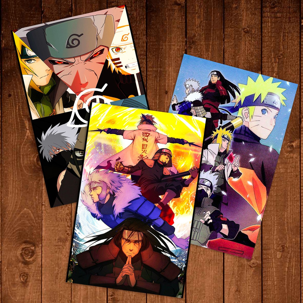 Naruto - Decal dán tường hình đứng kích thước 30x20 (cao x ngang).