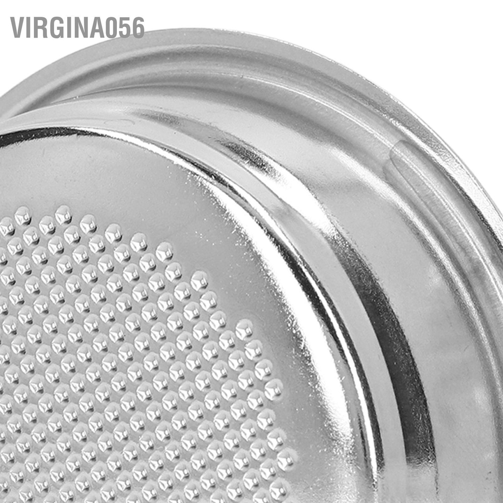 Virgina056 Bộ lọc Portafilter cà phê bằng thép không gỉ Rổ bộ 1 cốc xốp cho tay cầm 51mm