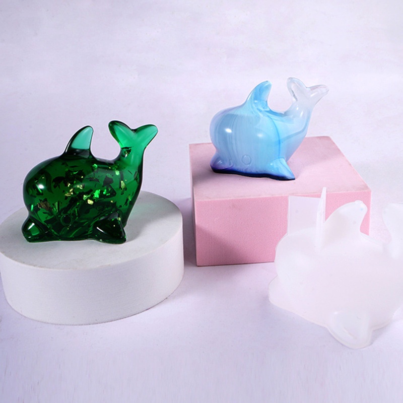 Sa Khuôn Silicone Hình Cá Heo Làm Đồ Trang Sức Thủ Công