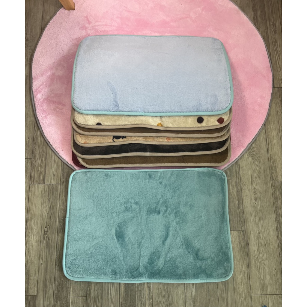Thảm chùi chân bằng lông nhung chống trượt cao cấp size 40cmx60