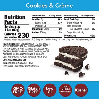 [USA Protein Low GI Bar] Thanh bánh Protein THINK!