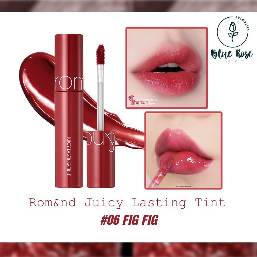 Son Romand Juicy Lasting Tint #06 FIG FIG - Hồng đỏ đất trendy
