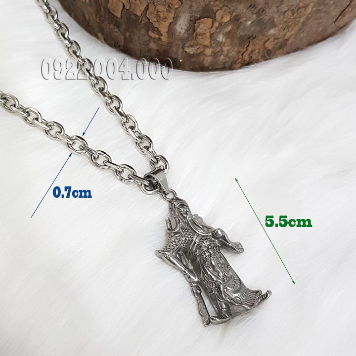Dây chuyền nam mặt tượng quang công