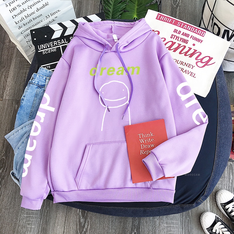 Áo Hoodie Dài Tay In Họa Tiết Hoạt Hình Phong Cách Harajuku