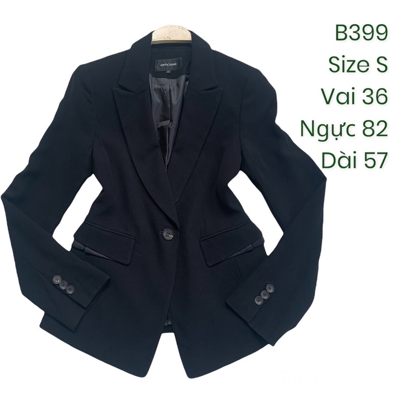Áo khoác vest/blazer nữ B399 2hand Hàn si tuyển ảnh thật