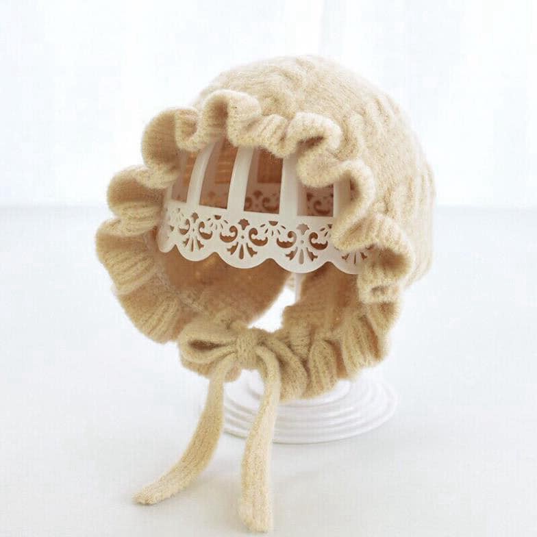 Mũ Len Tai Bèo Cho Bé Co Dây Buộc Nhiều Màu 6-36 Tháng